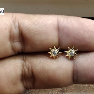 Golden Radiance Sunburst Brass Ball Back Studs (BB250)