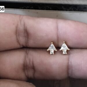 Good Luck Wishbone Brass Ball Back Studs (BB266)
