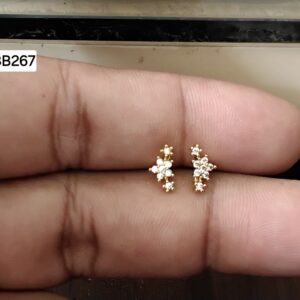 Starlight Comet Trail Brass Ball Back Studs (BB267)
