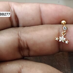 Starlight Starburst Drop Chandelier Brass Ball Back Studs (BB277)