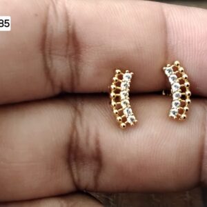 Curved Linear Track Crawler Brass Ball Back Studs (BB285)
